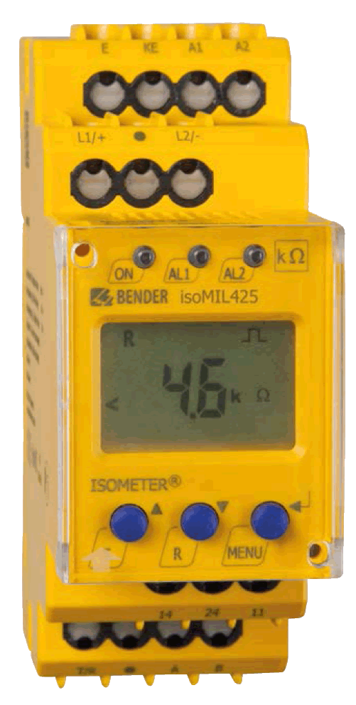 Monitorizarea rezistentei de izolatie - Aplicatii speciale - Aplicatii militare - ISOMETER isoMIL425