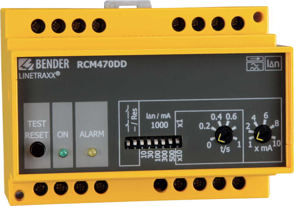 Monitorizarea curentilor reziduali - Dispozitive de monitorizare - RCM (curenti de tip A) - LINETRAXX RCM470DD
