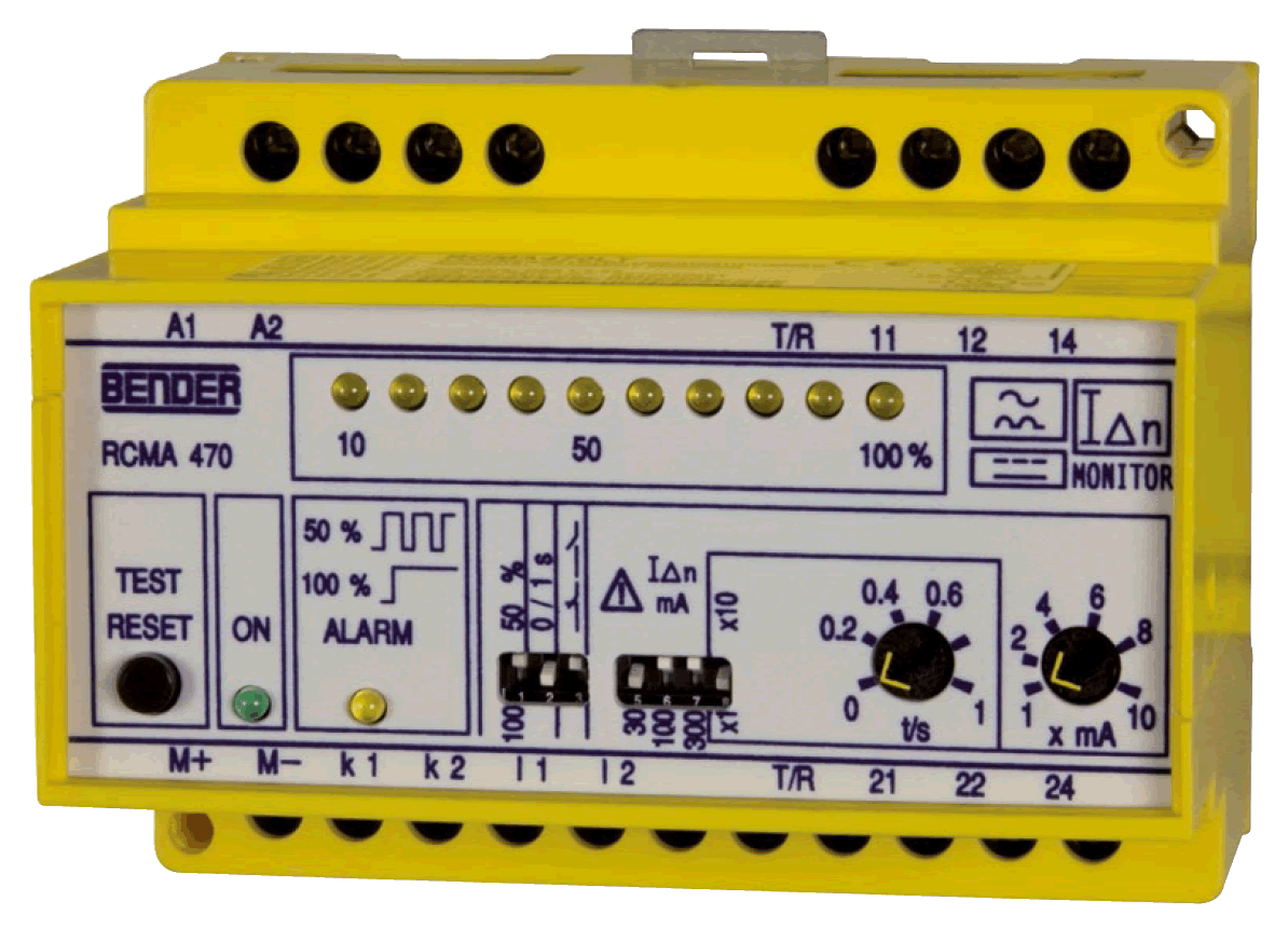 Monitorizarea curentilor reziduali - Dispozitive de monitorizare - RCMA (curenti de tip B) - RCMA470LY