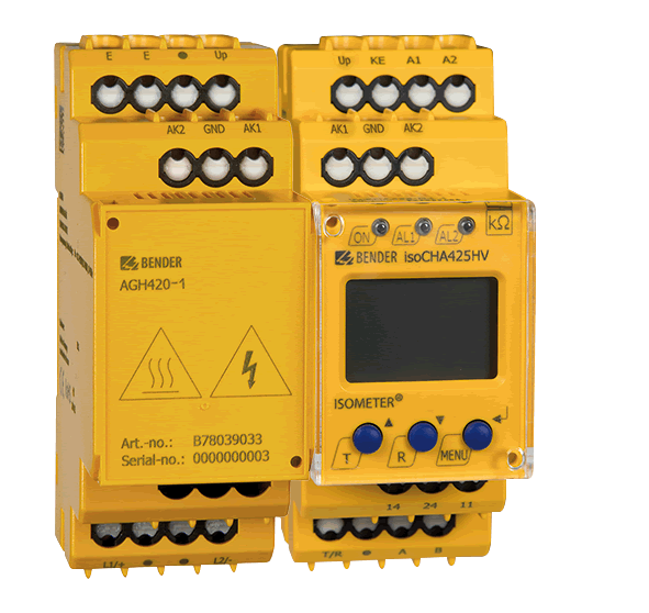 Monitorizarea rezistentei de izolatie - Aplicatii speciale - E-mobility - ISOMETER isoCHA425HV cu AGH420-1