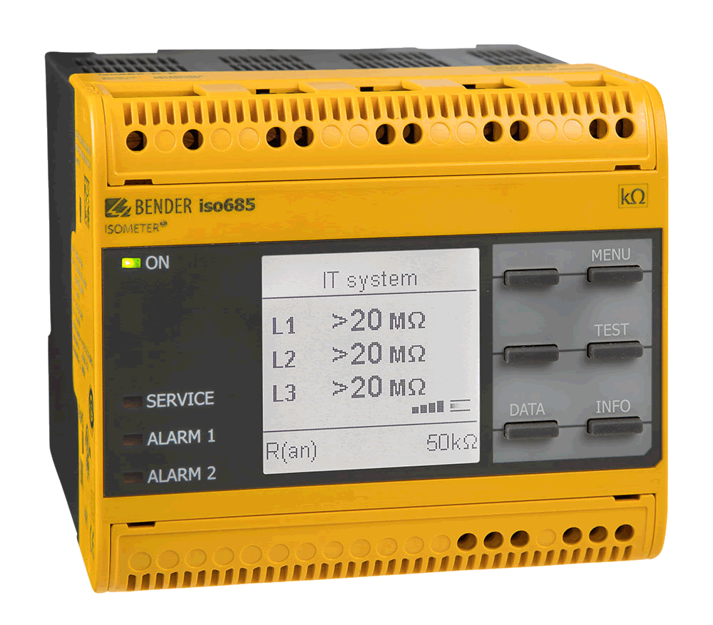 Monitorizarea rezistentei de izolatie - Aplicatii speciale - Aplicatii navale - ISOMETER isoNAV685-D-B