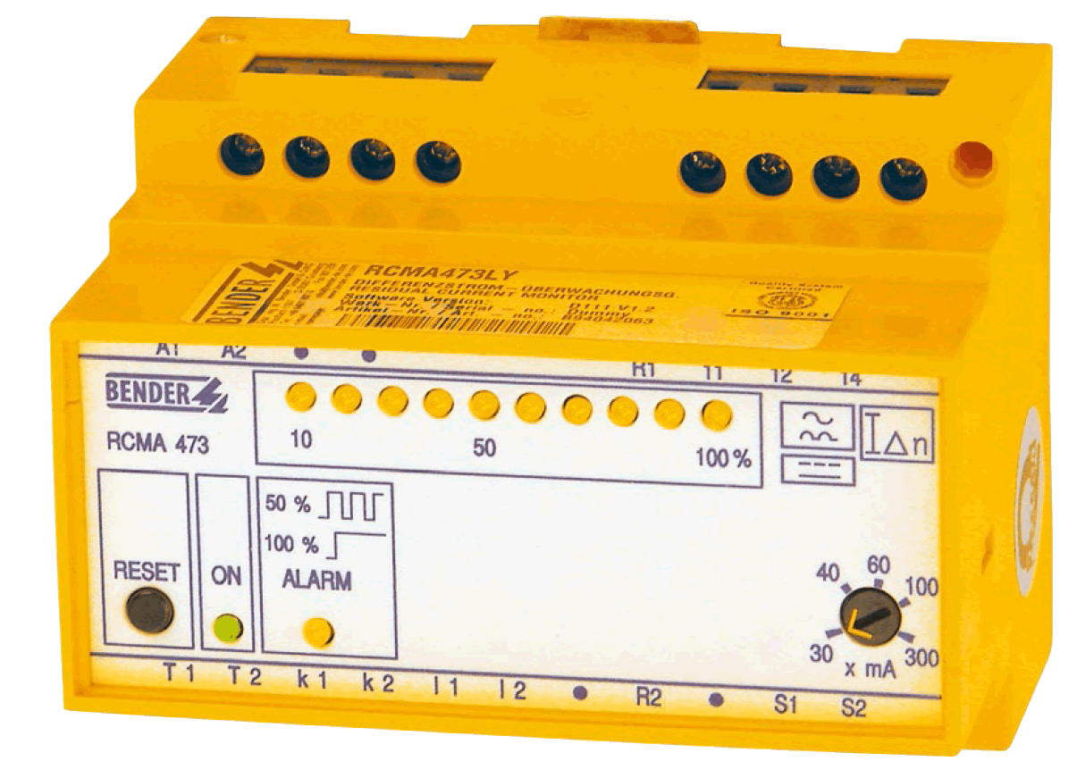 Monitorizarea curentilor reziduali - Dispozitive de monitorizare - RCMA (curenti de tip B) - RCMA473LY